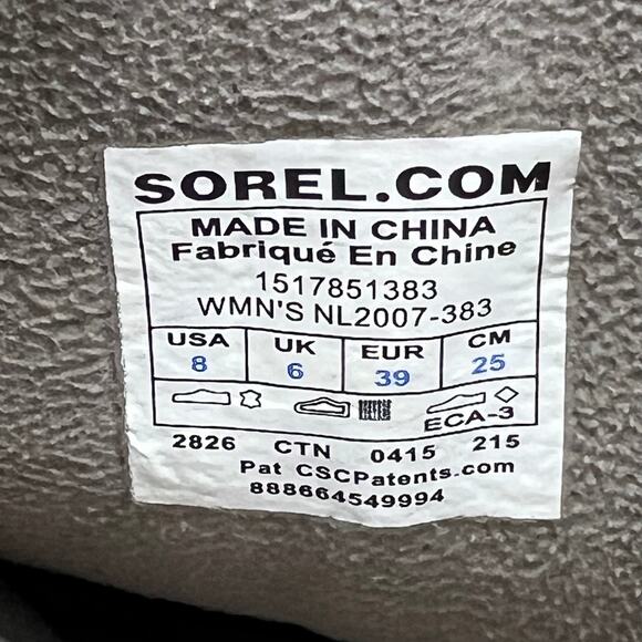 Sorel Slimpack Tall Leather Boots Womens 8 Riding Duck Snow Winter - Picture 11 of 11